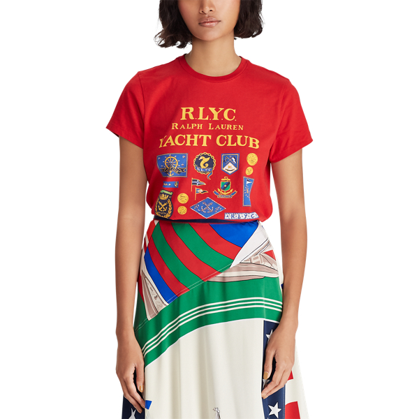 RL Red Nautical Cotton T-Shirt Polo Ralph Lauren 5