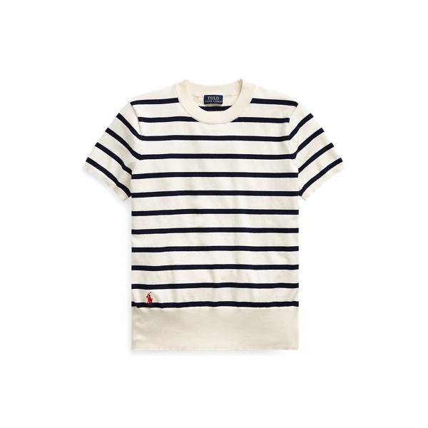 Striped Short-Sleeve Sweater Polo Ralph Lauren in 1