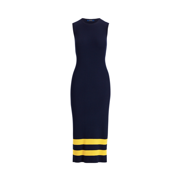 Robe sans manches en laine ray&eacute;e Polo Ralph Lauren en 1