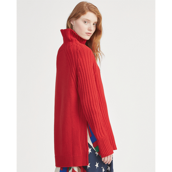 Fall Red Wool-Cashmere Turtleneck Polo Ralph Lauren 5