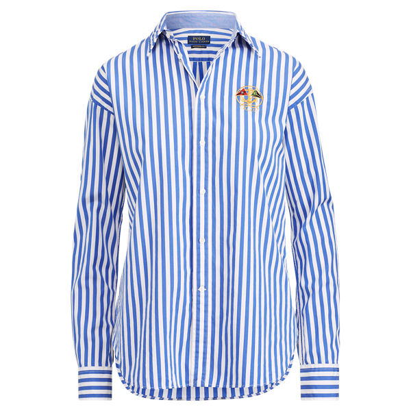 Boyfriend Fit Striped Shirt
