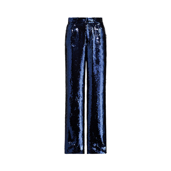 Sequined Wide-Leg Trousers Polo Ralph Lauren em 1