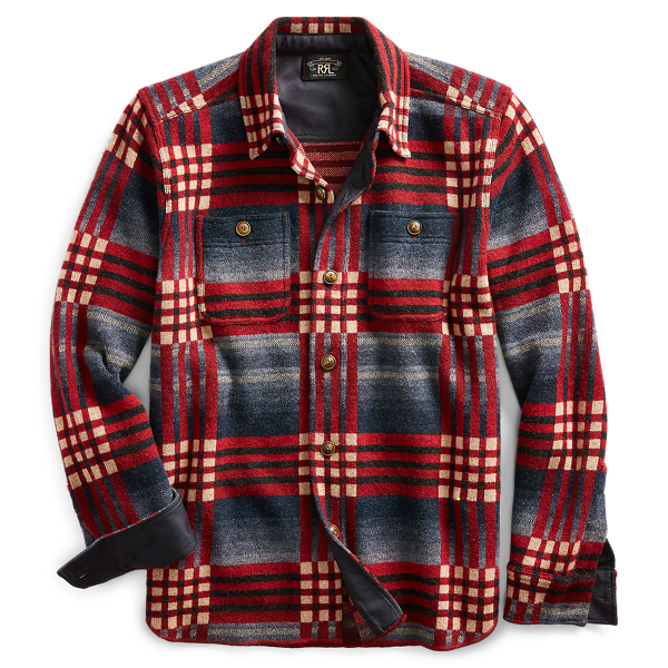 Pullover-Arbeitshemd mit Wolle RRL in 1