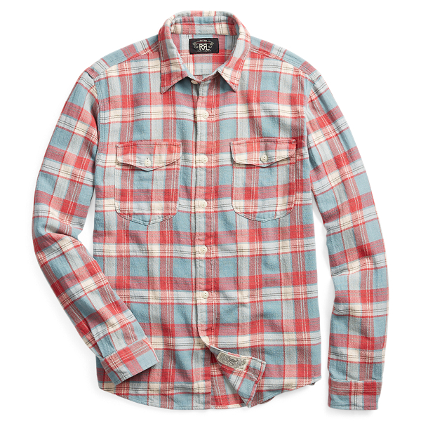 Plaid Twill Workshirt RRL em 1