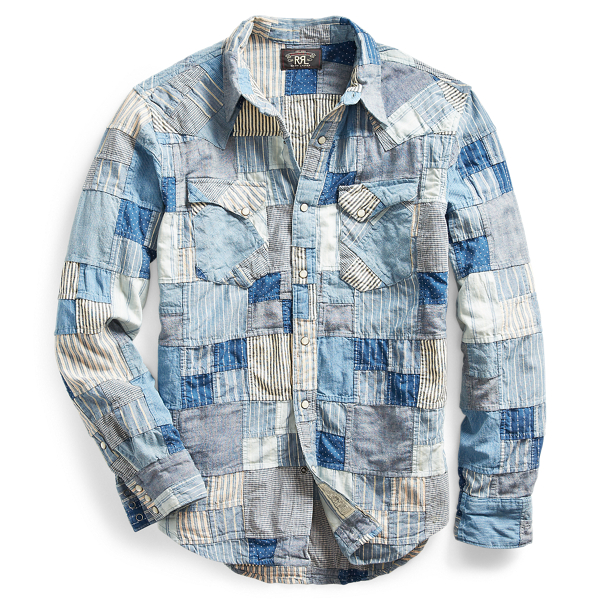 Slim Patchwork Western Shirt RRL 1