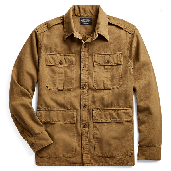 Camicia in cotone tinta in capo RRL in 1