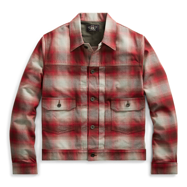 Plaid Cotton-Wool Jacket RRL 1