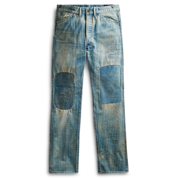 Pantalon ray&eacute; droit RRL en 1