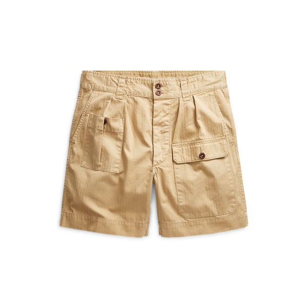 Pleated Cotton Twill Short RRL 1
