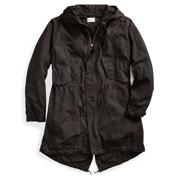 Parka rangeable en coton m&eacute;lang&eacute; RRL en 1