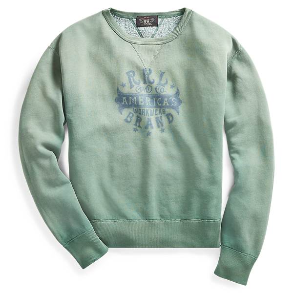 Sweat graphique en molleton RRL en 1