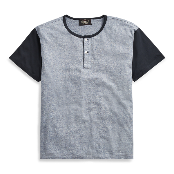 Cotton Jersey Henley Shirt RRL 1