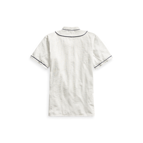 Oatmeal Heather Cotton Baseball Jersey RRL 2