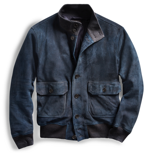 Indigo Suede Jacket