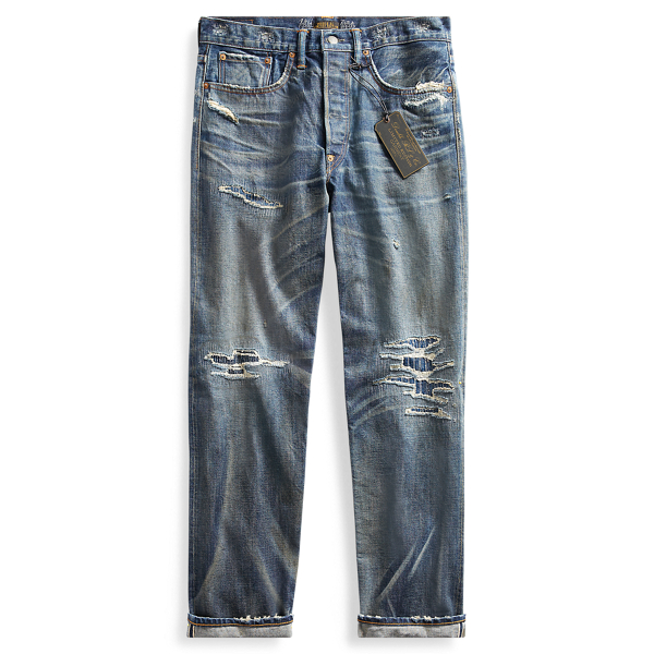 Rrl buckle back jeans top