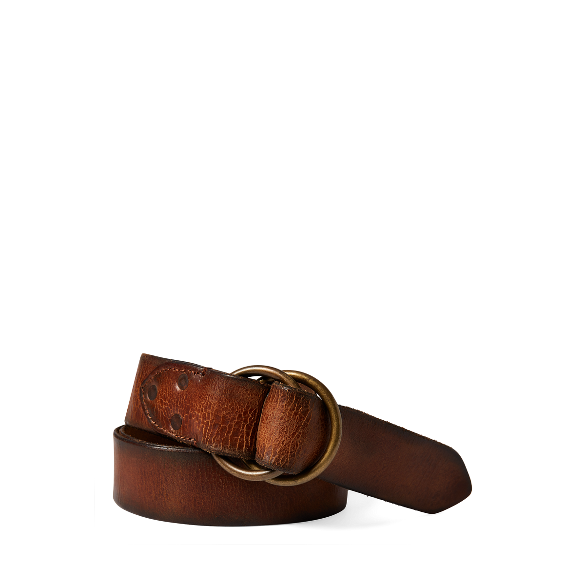 Distressed Leather Belt Ralph Lauren