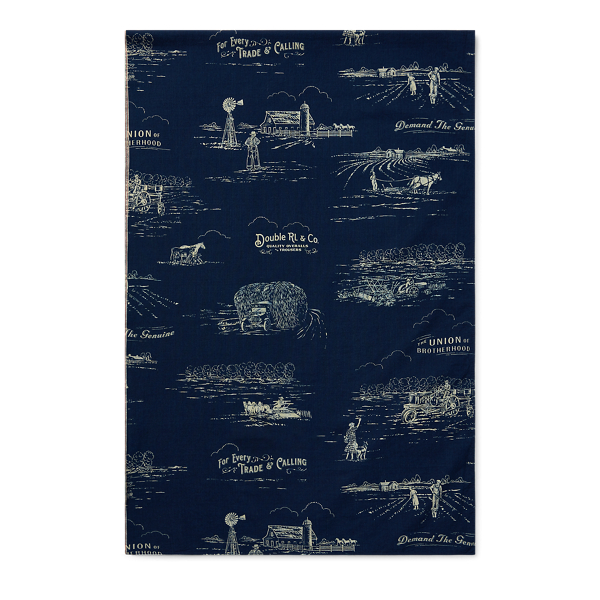 Indigo Print Cotton Scarf