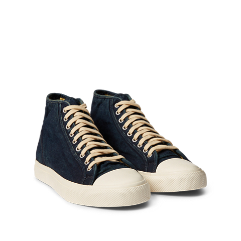 Кроссовки Ralph Lauren Mayport Indigo Canvas, цвет: Индиго
