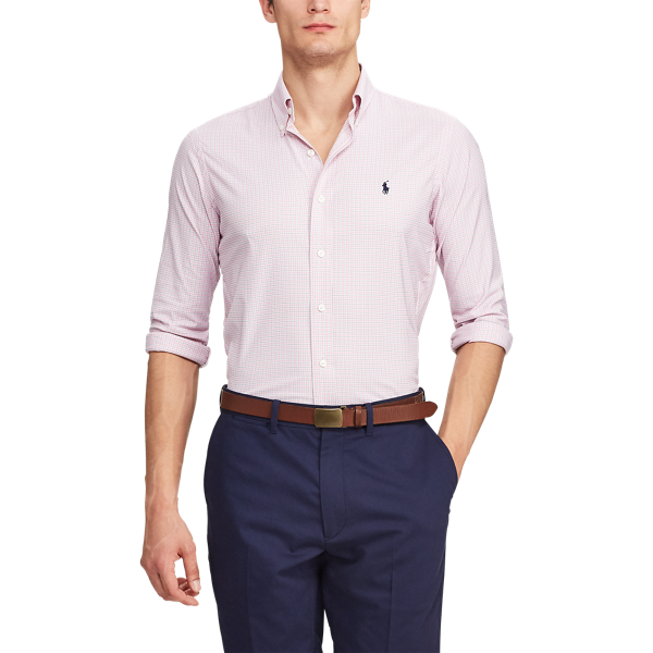 Pink Flamingo Performance Twill Golf Shirt RLX 4