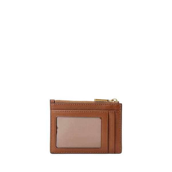 Saddle Leather Zip Card Case Polo Ralph Lauren 2