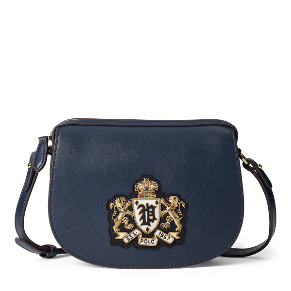 Bullion-Patch Leather Mini Bag Polo Ralph Lauren 1