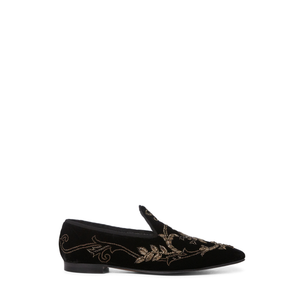 Jillene Embroidered Loafer Ralph Lauren Collection 1