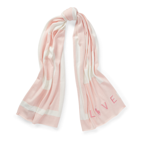 Pink Pony Wool-Blend Scarf