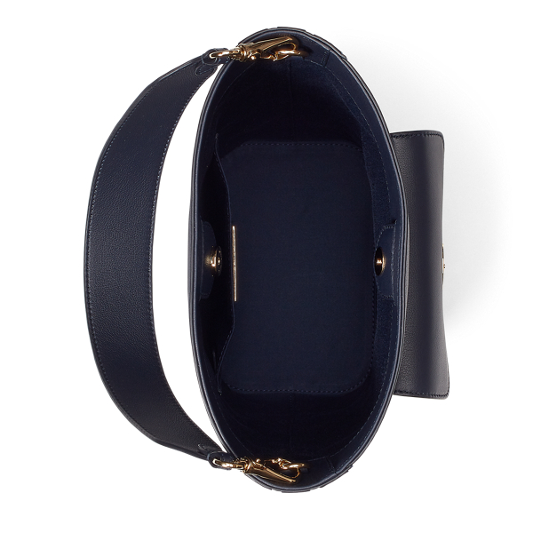 Midnight Calfskin Mini Bucket Bag Ralph Lauren Collection 4
