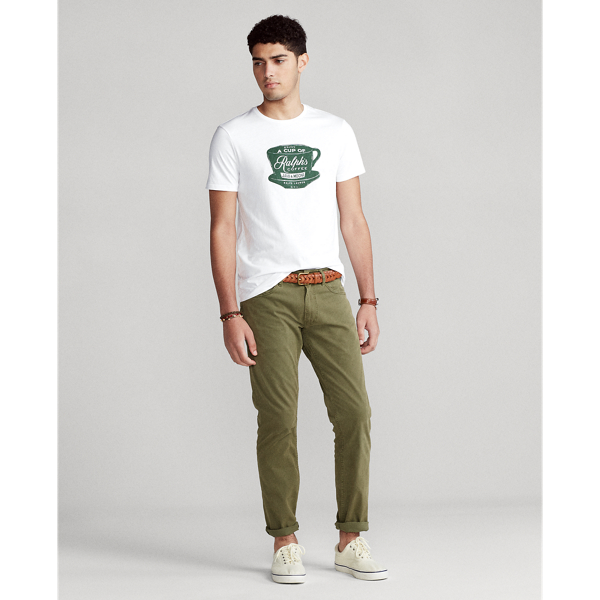 Classic Oxford White Custom Slim Fit Ralph's Coffee T-Shirt Polo Ralph Lauren 3