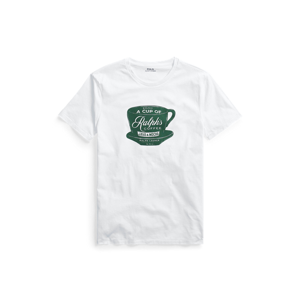 Classic Oxford White Custom Slim Fit Ralph's Coffee T-Shirt Polo Ralph Lauren 2