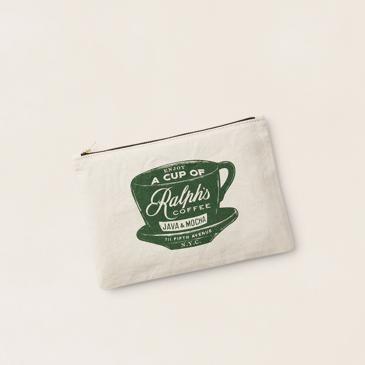 US限定【Ralph Lauren POLO】Ralph's Coffee ポーチ Ralph's Coffee Zip Pouch