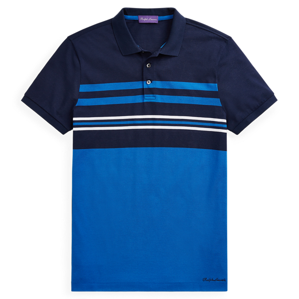 Custom Slim Fit Pique Polo Purple Label in 1