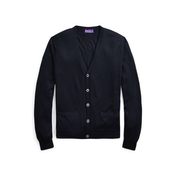 Cashmere V-Neck Cardigan Purple Label 1