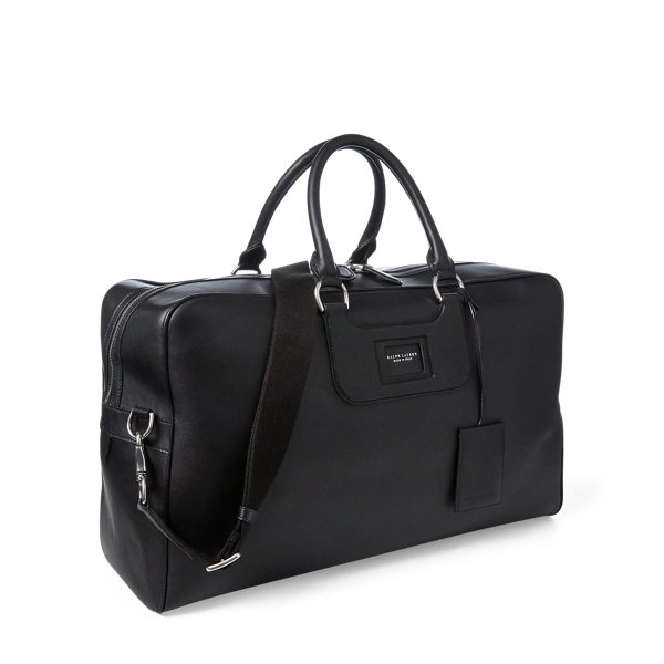 Black Calfskin Duffel Bag Purple Label 2