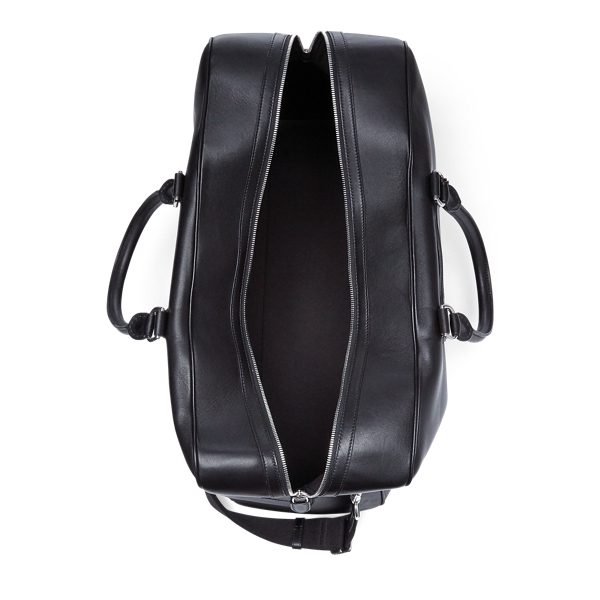Black Calfskin Duffel Bag Purple Label 4