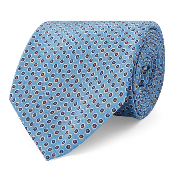 Hexagon Silk Tie Purple Label 1