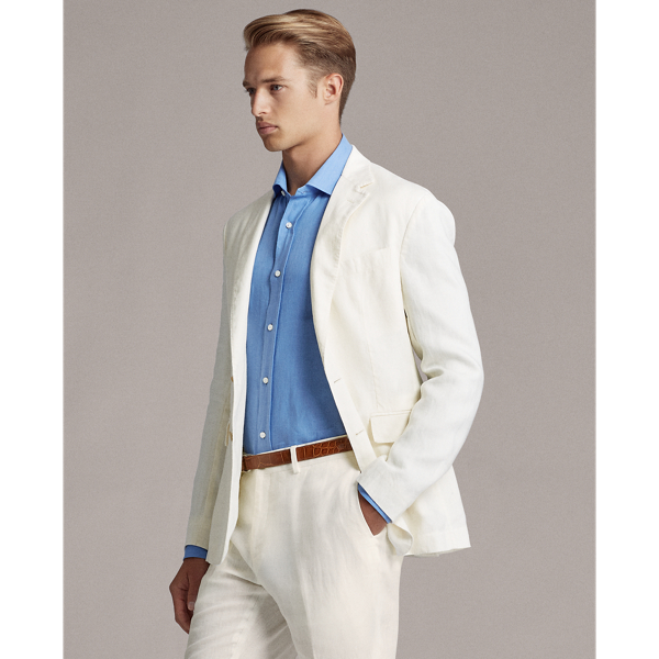 Off White RLX Hadley Linen Sport Coat Purple Label 4