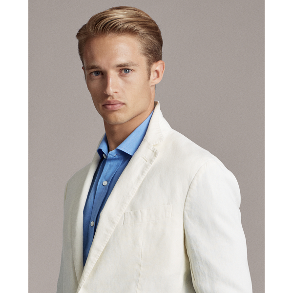 Off White RLX Hadley Linen Sport Coat Purple Label 6