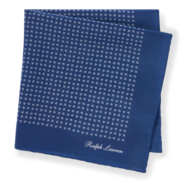 Triangle Silk Pocket Square Purple Label 1