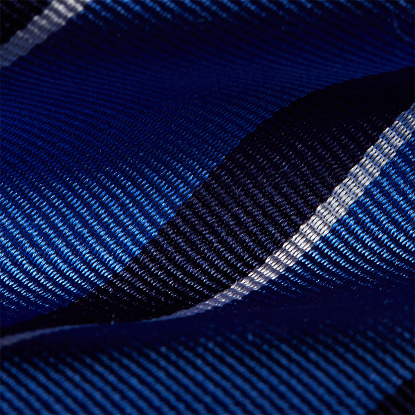 Blue/Navy Striped Silk Repp Tie Purple Label 2