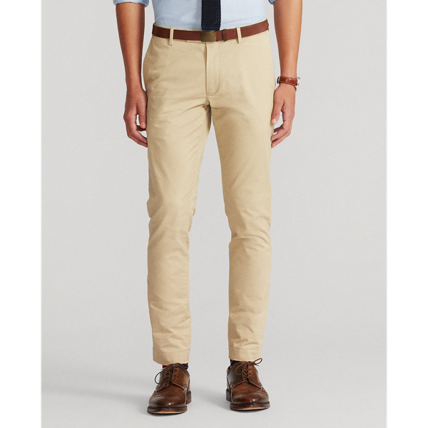 Classic Khaki Stretch Tailored Slim Fit Chino Trouser Polo Ralph Lauren 3