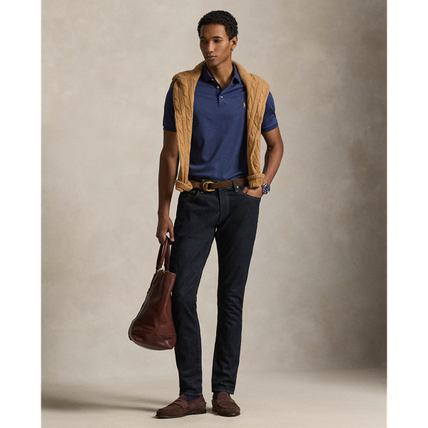 Spring Navy Heather Classic Fit Soft Cotton Polo Shirt Polo Ralph Lauren 4
