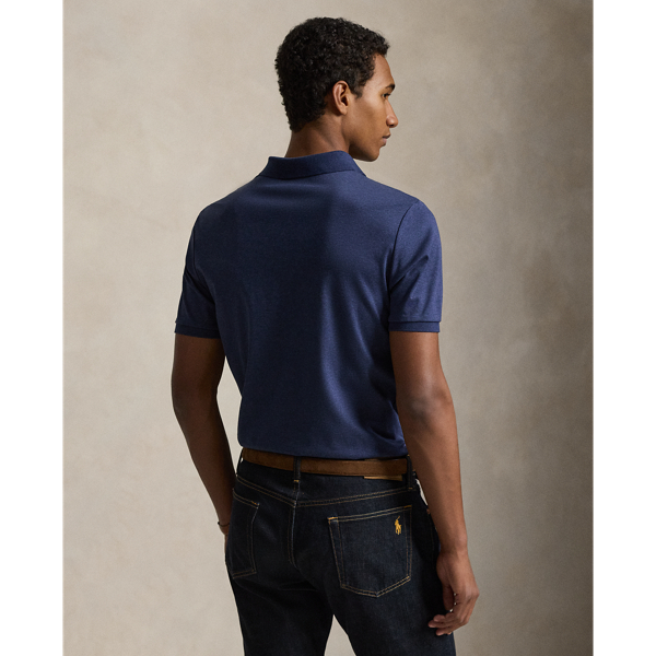 Spring Navy Heather Classic Fit Soft Cotton Polo Shirt Polo Ralph Lauren 5