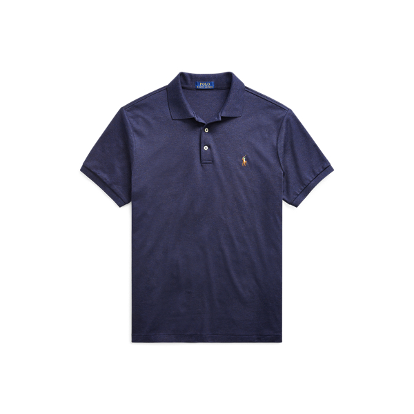 Spring Navy Heather Classic Fit Soft Cotton Polo Shirt Polo Ralph Lauren 2