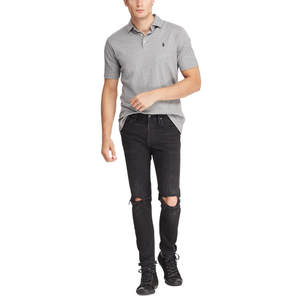 Polo in morbido cotone Classic-Fit Polo Ralph Lauren in Acciaio m&eacute;lange 4