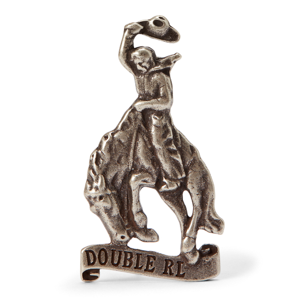 Sterling Silver Cowboy Pin RRL 1