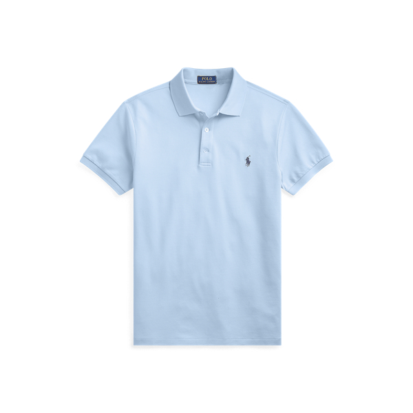 Slim-Fit Stretch-Piqu&eacute;-Polo Polo Ralph Lauren in Baby Blue 1