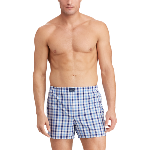 3pk Milton/Navy/Royal Aop Woven Cotton Boxer 3-Pack Polo Ralph Lauren 2
