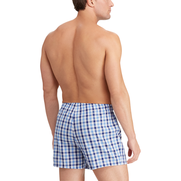 3pk Milton/Navy/Royal Aop Woven Cotton Boxer 3-Pack Polo Ralph Lauren 3