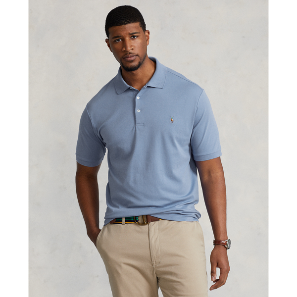 Harbor Island Blue Soft Cotton Polo Shirt Big & Tall 1